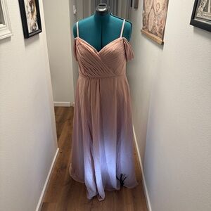 Elegant Pink Evening Gown